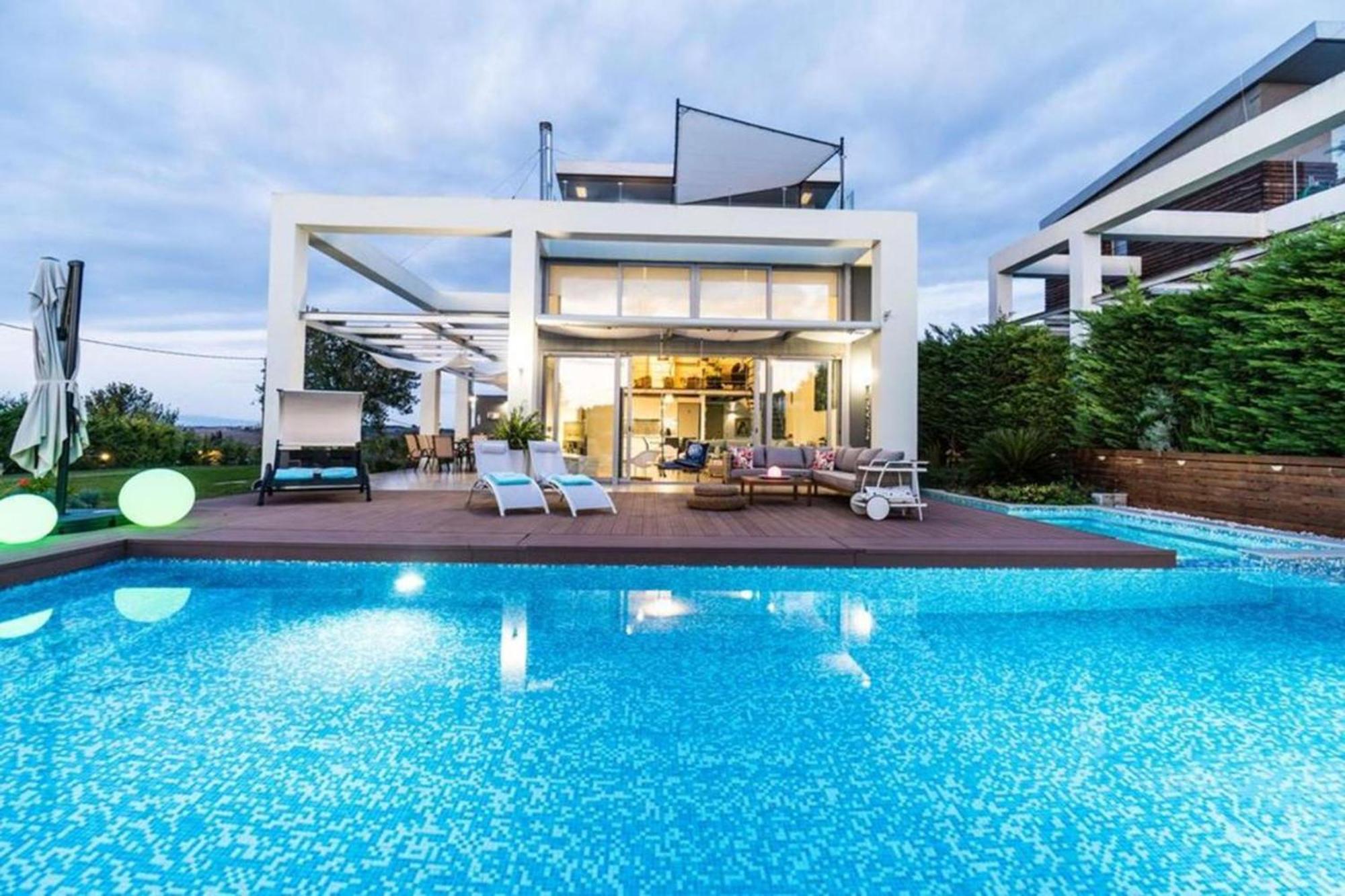 Island Villa Sani Sea View Экстерьер фото